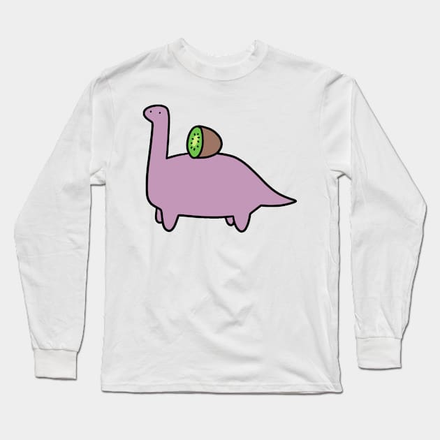 Kiwi Long Neck Dino Long Sleeve T-Shirt by saradaboru